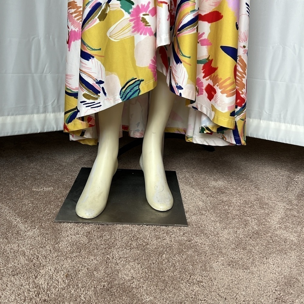 ISLE by Melis Kozan Floral High-Low Wrap Style Maxi Dress - Picture 6 of 9
